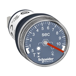 Timer monofunzione 0,5-10s 100-240V CA/CC Ø22mm IP65 per ambienti gravosi