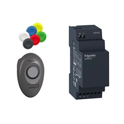 Kit pulsantiera mobile + trasmett. + ricevitore non configurabile - 24 VDC