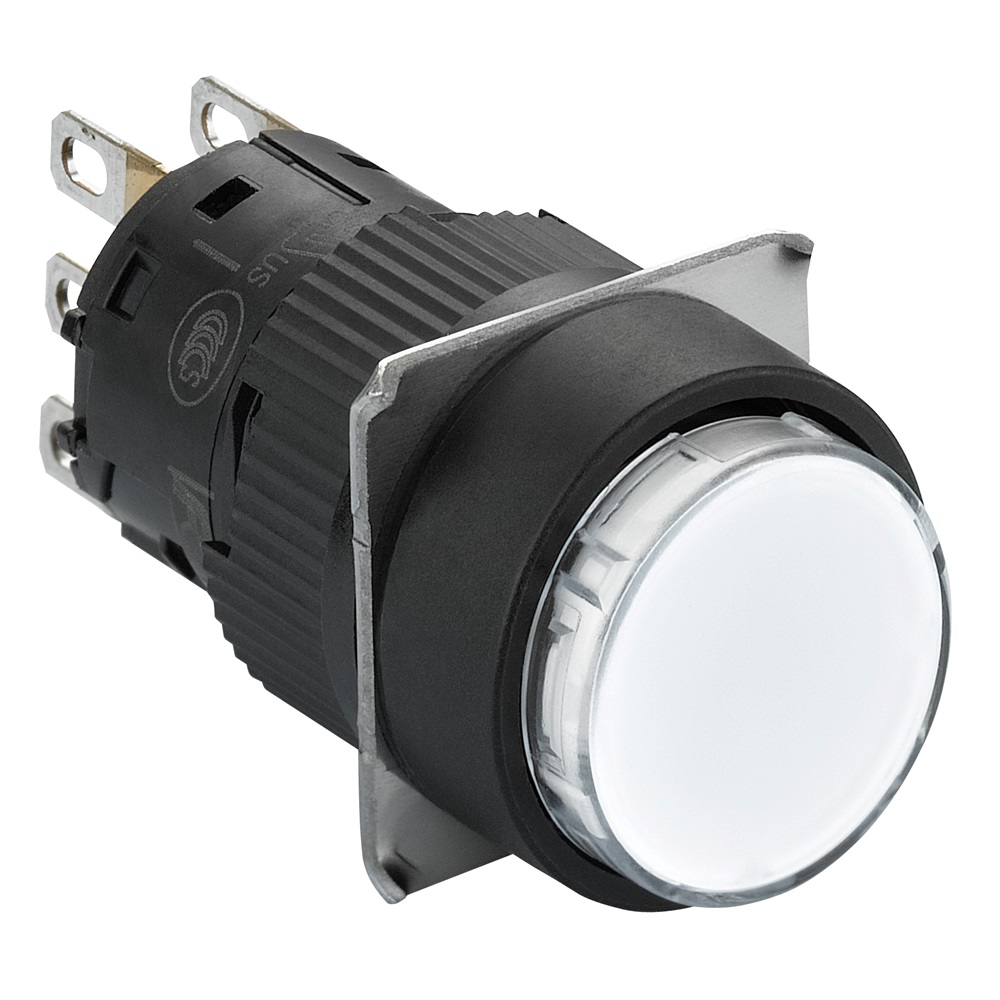 PULSANTE LUM.BIANCO LED 24V 1  NC/N