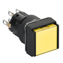 PULSANTE LUM. GIALLO LED 24V 2  NC/