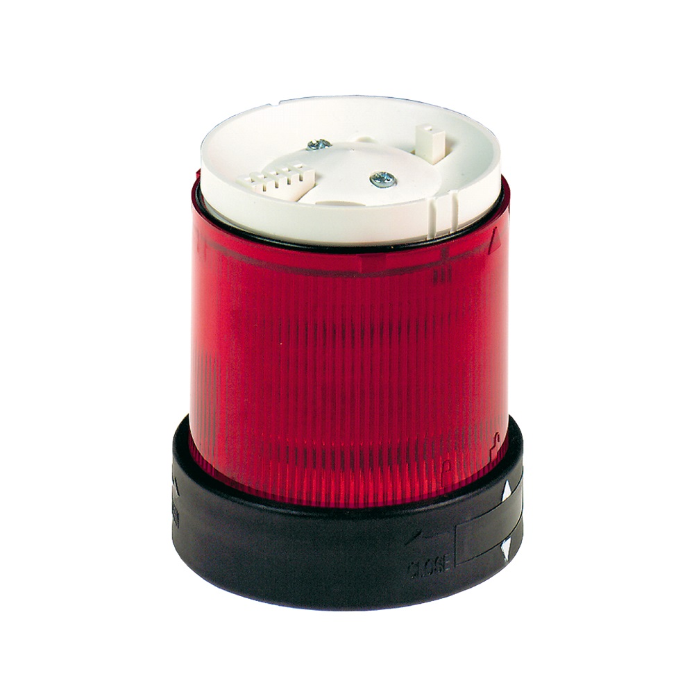 Elemento luminoso - c/diffusore - luce fissa - ROSSA - 24V AC/DC