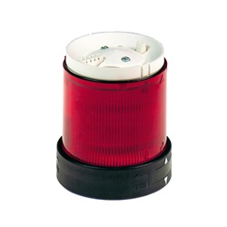 Elemento luminoso - c/diffusore - luce fissa - ROSSA - 24V AC/DC