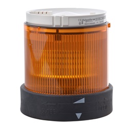 Elemento luminoso - c/diffusore - luce fissa - arancio - 24V AC/DC