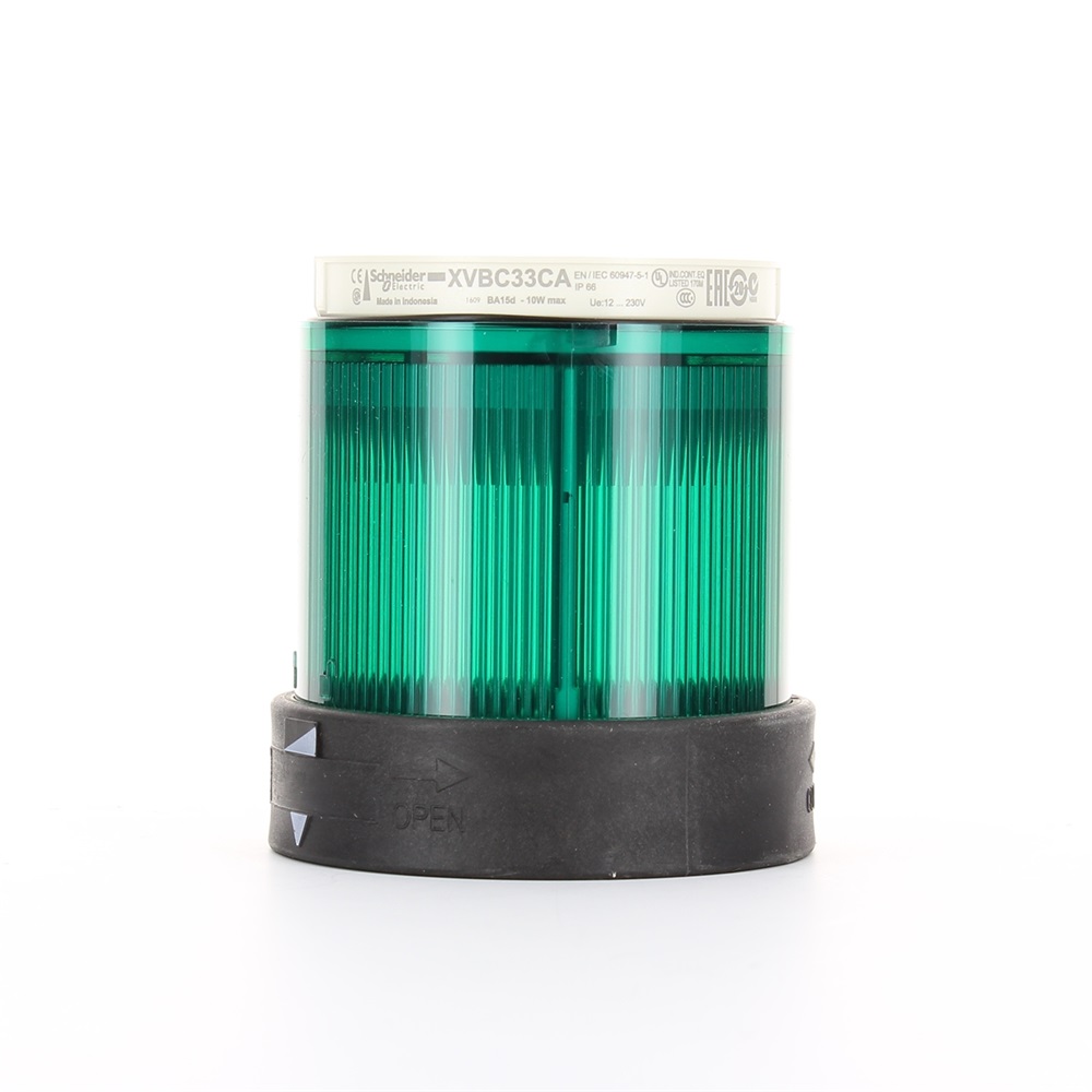 Elemento luminoso fisso verde LED 250V massimo 