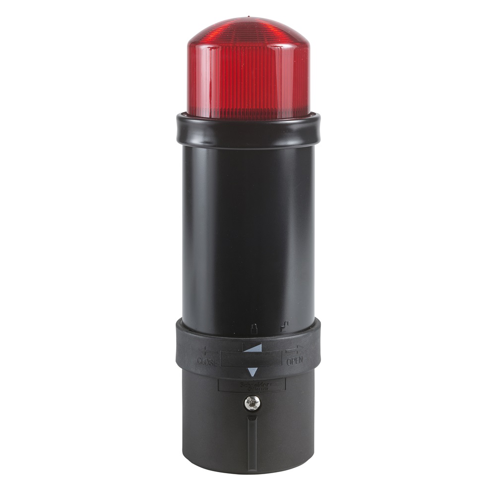 Colonna luminosa rosso 5 J XVD - tubo flash - 24 VAC/CD - IP 65