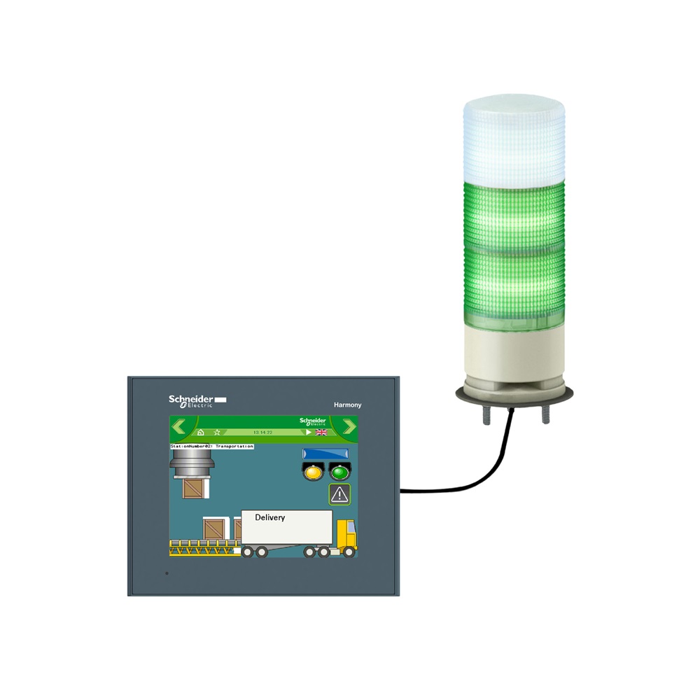 Colonna luminosa USB MULTICOLORE - 60mm - luce LED fissa/lampeggiante - buzzer