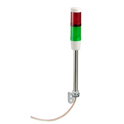 Colonna luminosa con buzzer + 2 elementi luminosi Ø45mm - 24V AC/DC - IP42