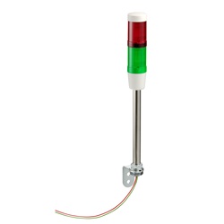 Colonna luminosa senza buzzer + 2 elementi luminosi Ø45mm - 24 VAC/CC