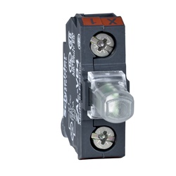 Elemento luminoso per pulsantiere - bianco - LED integrato - 24 V