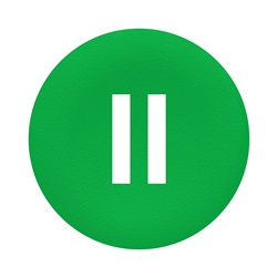 Capsula verde - c/marcatura ii - bianca - per pulsante a filoghiera circolare