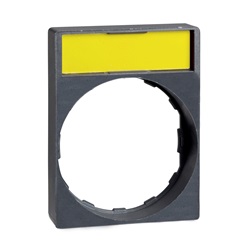 Porta etichetta 30 X 40mm c/etichetta neutra per unità Ø22 c/testa circolare