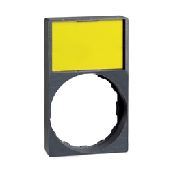 Porta etichetta 30 X 50mm con etichetta neutra per unità Ø22 testa circolare