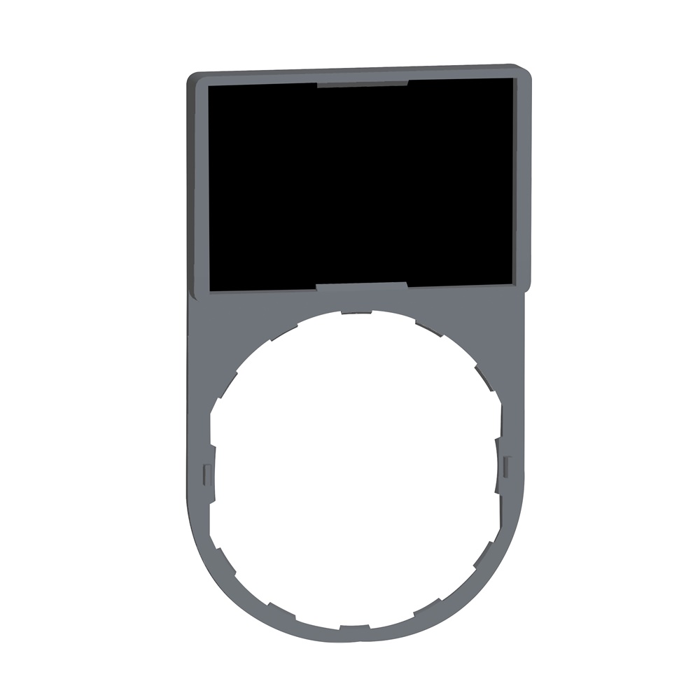 Porta etichetta 30 X 50mm con etichetta neutra per unità Ø22 testa circolare
