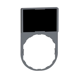 Porta etichetta 30 X 50mm con etichetta neutra per unità Ø22 testa circolare