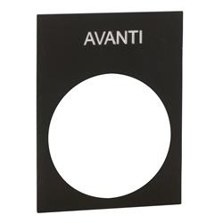Targhetta AVANTI