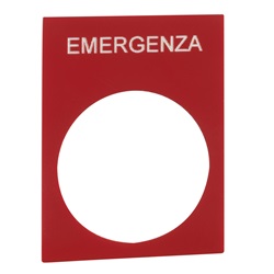 TARGHETTA EMERGENZA