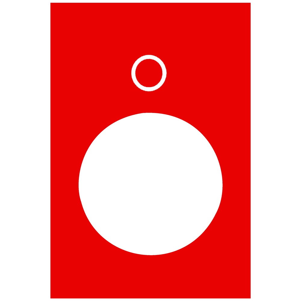 Etichetta - 30 x 40mm - rossa - 0