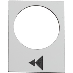 Etichetta - 30×40mm - bianco - sollevamento o destra, lento-veloce