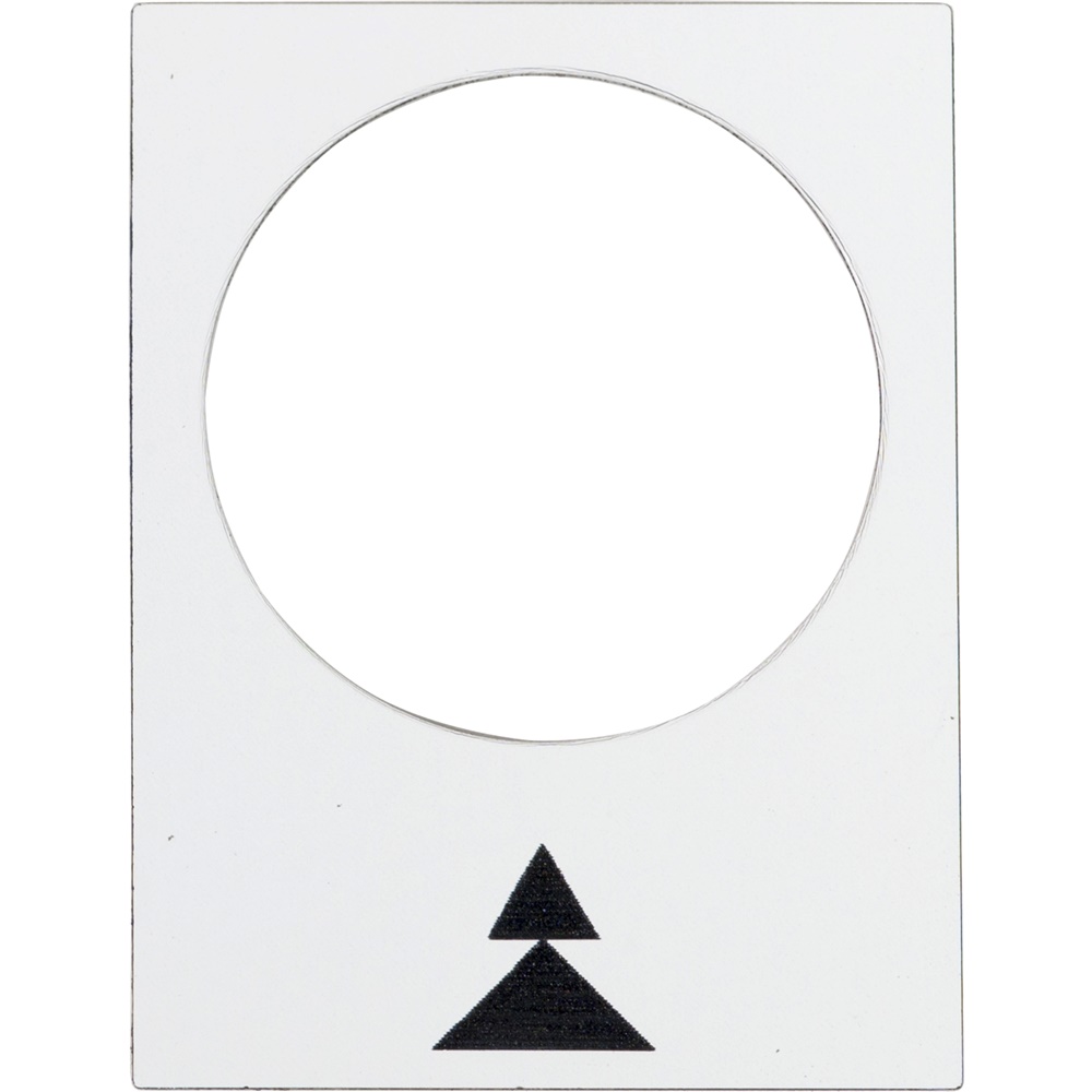 Etichetta Harmony ZB2BY4909 30x40mm bianca simbolo destra per segnalazione industriale