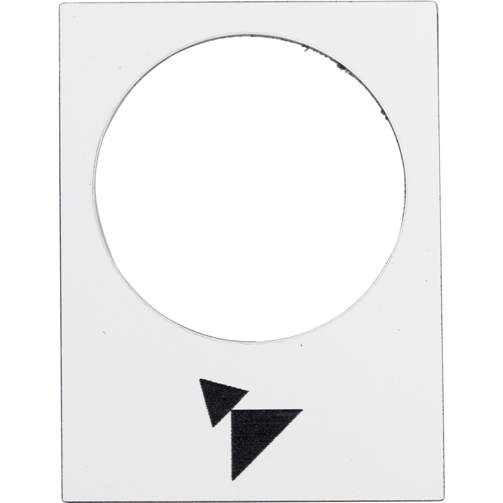Etichetta Harmony ZB2BY4915 30x40mm bianco simbolo avanti segnalazione controllo