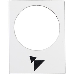 Etichetta Harmony ZB2BY4915 30x40mm bianco simbolo avanti segnalazione controllo