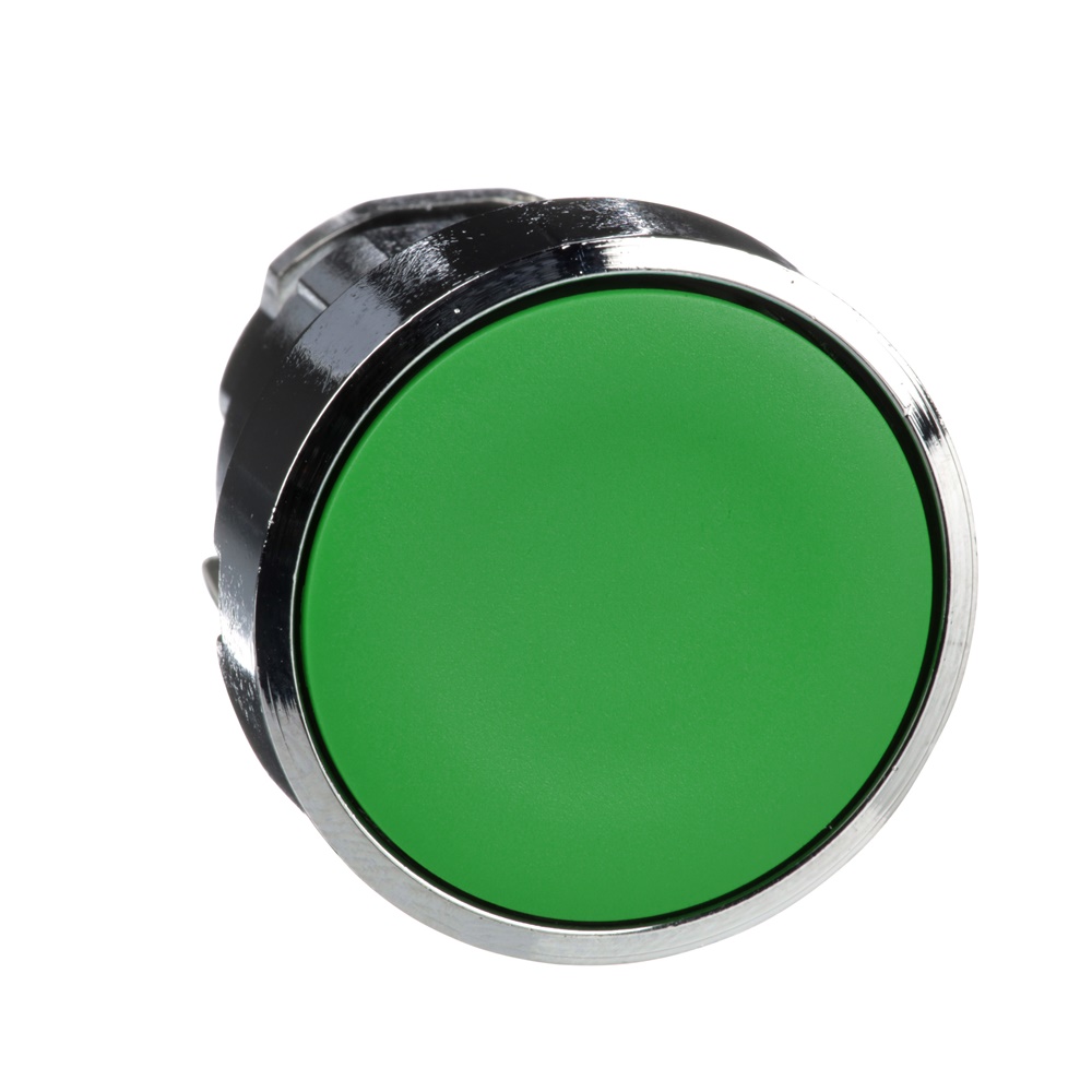 Testa pulsante Ø22 - ad impulso - filoghiera - verde - senza marcatura
