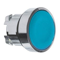 Testa pulsante Ø22 - ad impulso - filoghiera - blu - senza marcatura