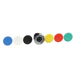 Testa pulsante Ø22 - ad impulso - 6 colori - senza marcatura