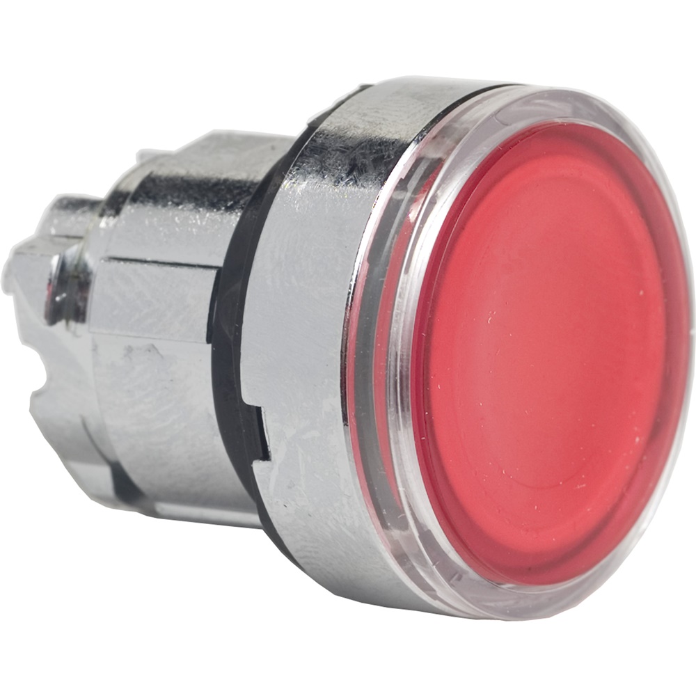 Testa pulsante luminoso Ø22 - rosso- per LED universale