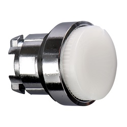 Testa pulsante luminoso Ø22 - bianco- per LED universale