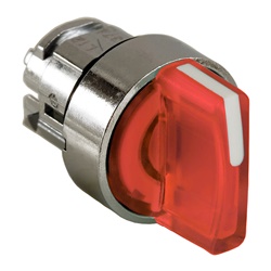 TESTA SELETTORE LUMINOSO ROSSO