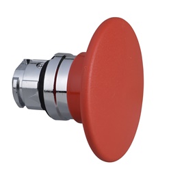 Testa pulsante Ø22 - ad impulso - fungo Ø60mm - rossa