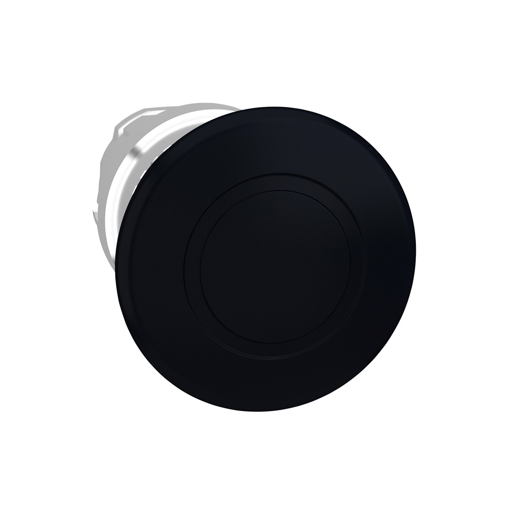 Testa pulsante a fungo nero Ø40 mm push-pull IP66 per comando industriale ergonomico
