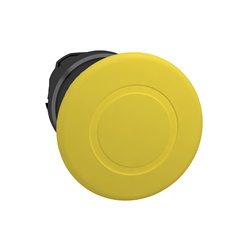 Pulsante a fungo Ø40 GIALLO, TESTA Ø22 - premere-tirare