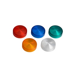 Testa lampada spia Ø22 5 colori - gemme lisce- per LED universale