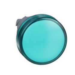 Testa lampada spia Ø22 gemma liscia verde- per LED universale