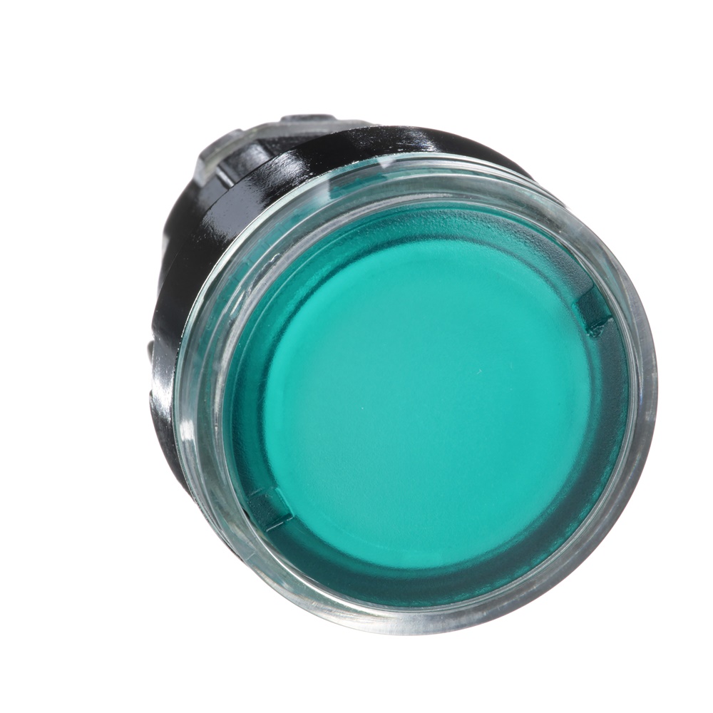 Testa pulsante luminoso Ø22 - verde