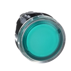 Testa pulsante luminoso Ø22 - verde