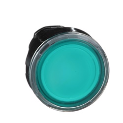 Testa pulsante luminoso Ø22 - verde- per LED universale