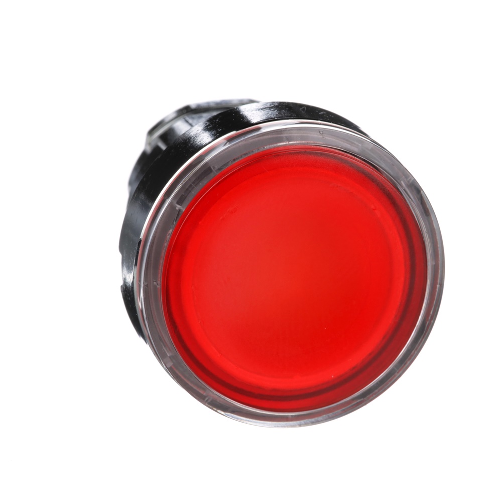 Testa pulsante luminoso Ø22 - rosso- per LED universale