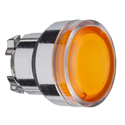 Testa pulsante luminoso Ø22 - GIALLO