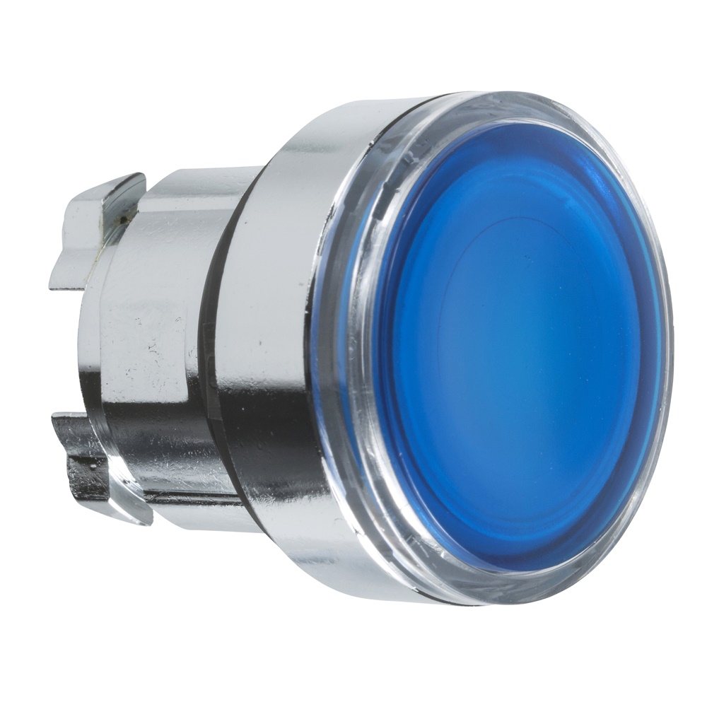 Testa pulsante luminoso Ø22 - blu- per LED universale