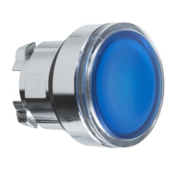 Testa pulsante luminoso Ø22 - blu- per LED universale