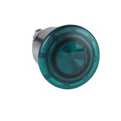 Testa pulsante luminoso Ø40 Ø22 - verde- per LED universale