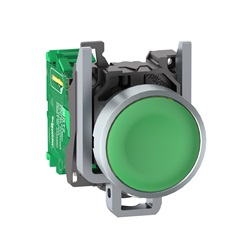 Pulsante trasmettitore Ø22mm - in metallo - verde