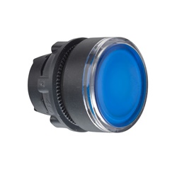 Testa pulsante luminoso Ø22 - blu- per LED universale
