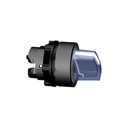 Testa selettore luminoso - 2 posiz. Ø22 - blu- per LED universale