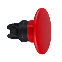 Testa pulsante Ø22 rosso - fungo Ø60 mm