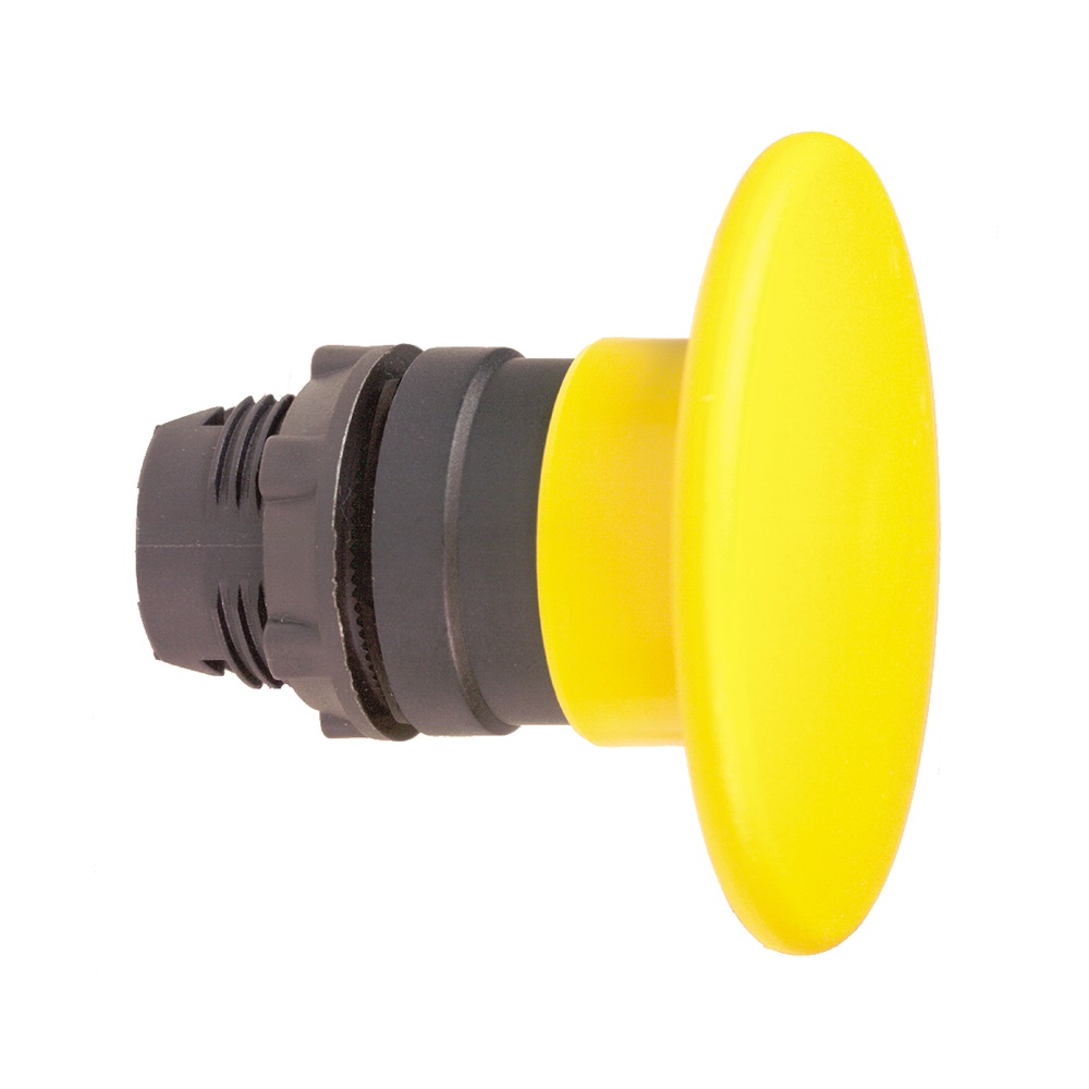 Testa pulsante Ø22 giallo - fungo Ø60 mm