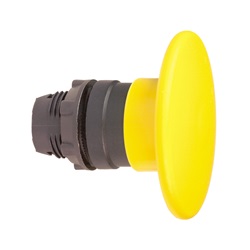 Testa pulsante Ø22 giallo - fungo Ø60 mm